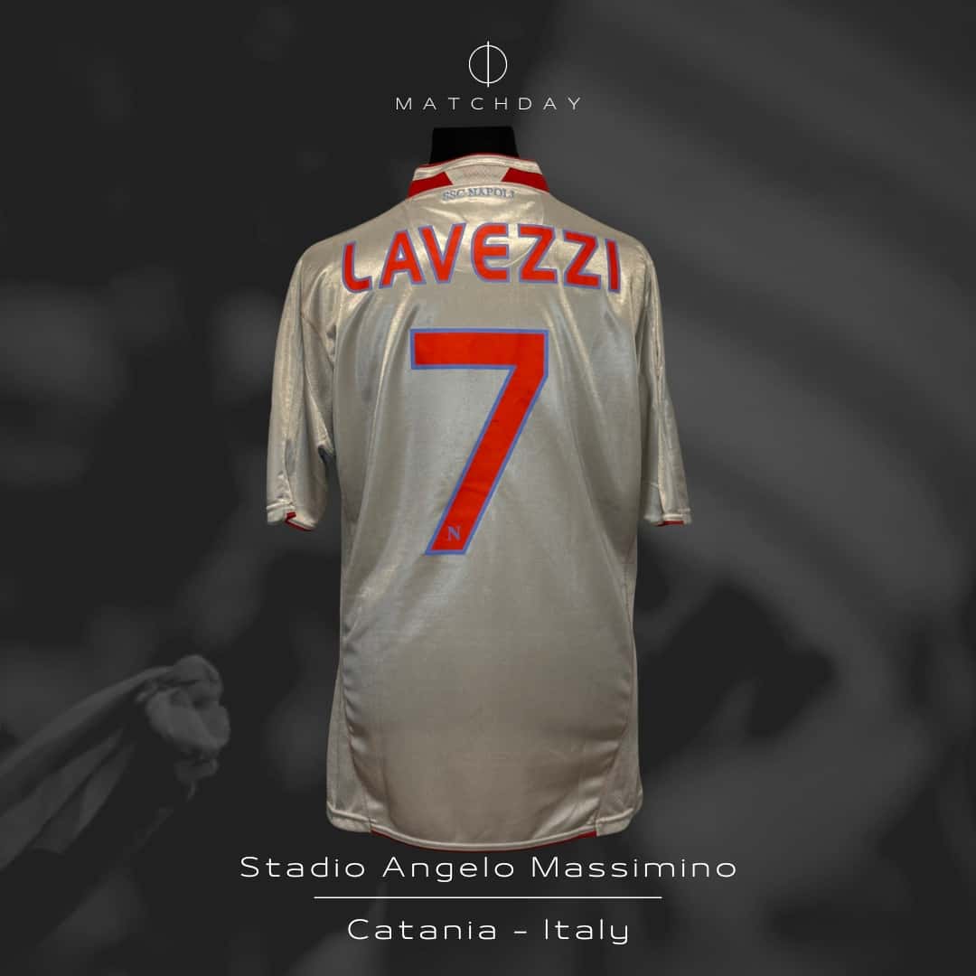 Ezequiel Lavezzi – SSC Napoli – Serie A 2009/10 – UNWASHED MATCH WORN JERSEY – P. ALVAREZ COLLECTION - Imagen 5