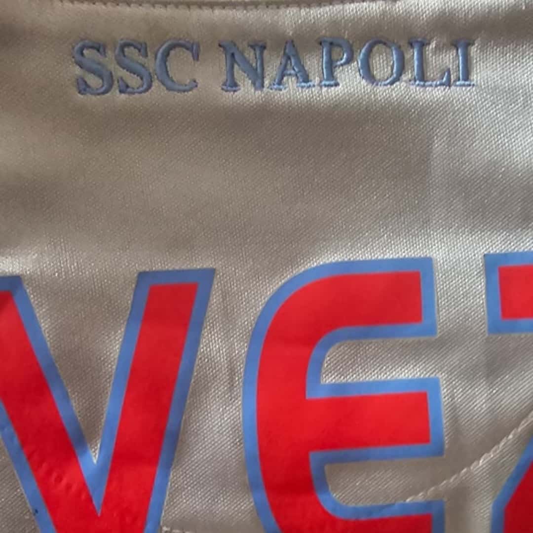 Ezequiel Lavezzi – SSC Napoli – Serie A 2009/10 – UNWASHED MATCH WORN JERSEY – P. ALVAREZ COLLECTION - Imagen 12