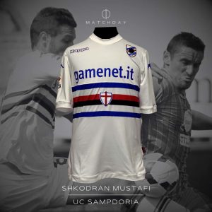 Shkodran Mustafi - UC Sampdoria - Serie A 2013/14 - UNWASHED MATCH WORN JERSEY - P. ALVAREZ COLLECTION