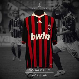 Ronaldinho - AC Milan - Serie A 2009/10 - MATCH WORN JERSEY - P. ALVAREZ COLLECTION