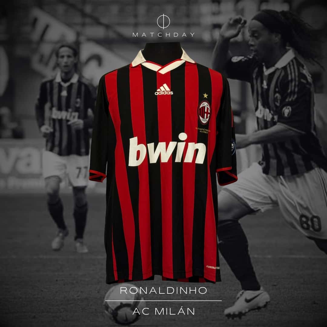 Ronaldinho – AC Milan – Serie A 2009/10 – MATCH WORN JERSEY – P. ALVAREZ COLLECTION