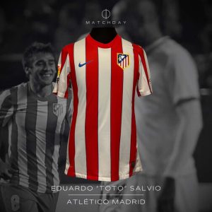 Eduardo Salvio - Atlético Madrid - LFP 2011/12 - MATCH WORN JERSEY - P ALVAREZ COLLECTION