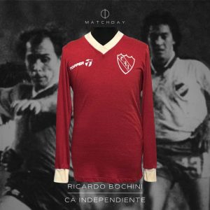 Ricardo Bochini - Independiente - Copa Libertadores 1984 - Semifinal IDA - MATCH WORN JERSEY