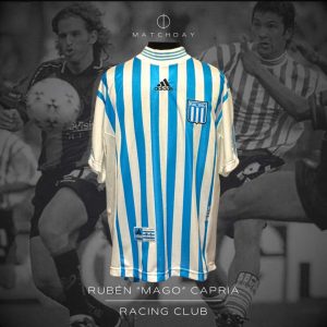 Rubén Capria - Racing Club - Torneo Apertura 1998 - MATCH WORN JERSEY