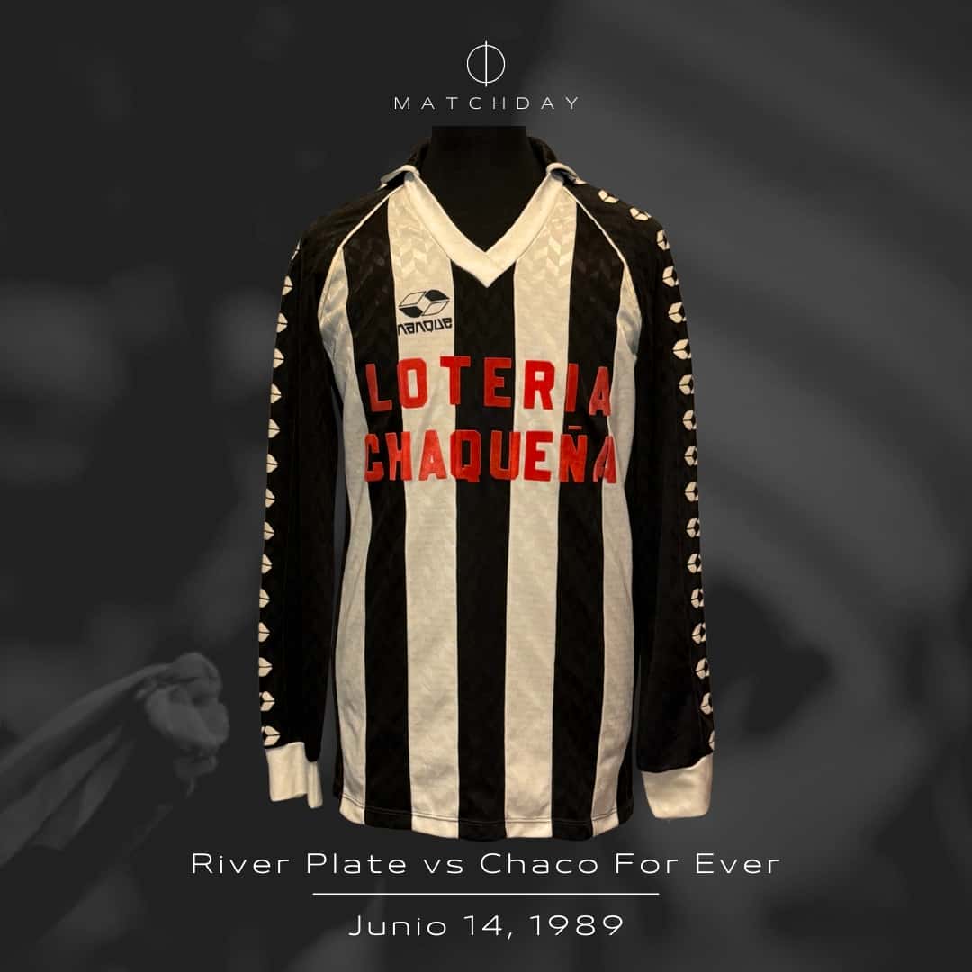 Miguel Ángel Ortolá – Chaco For Ever – Liguilla Pre Libertadores 1989/90 – MATCH WORN JERSEY - Imagen 4