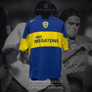 Fernando Gago - Boca Jrs. - Copa sudamericana 2005 - MATCH WORN JERSEY