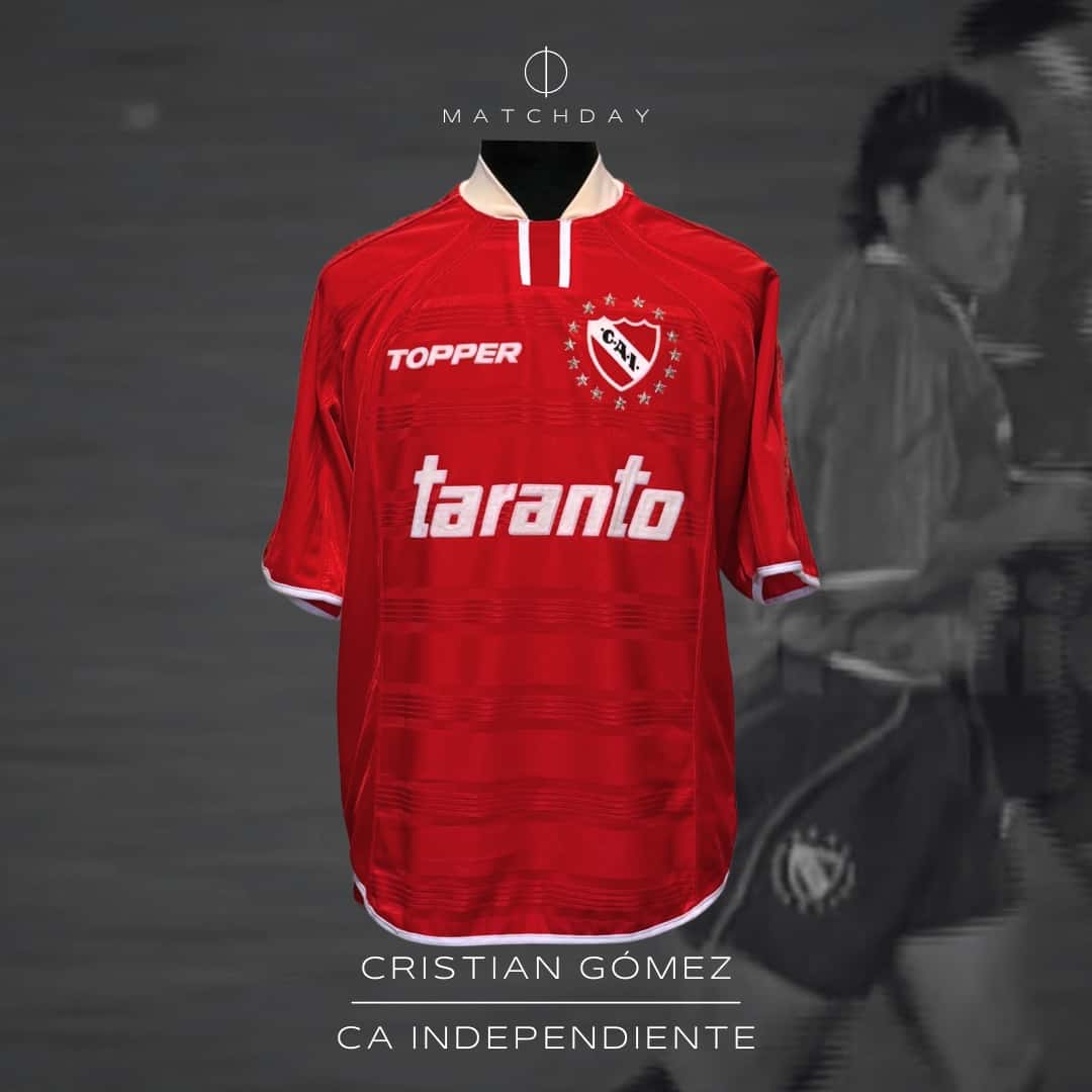 Cristian Gómez – Independiente – Torneo de verano 2003 – MATCH WORN JERSEY – COLECCIÓN JUAN ELUCHANS
