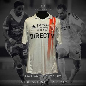Mariano González - Estudiantes de la Plata - Torneo Final 2014 - MATCH WORN JERSEY - COLECCIÓN JUAN ELUCHANS