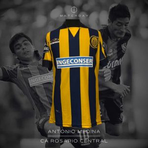Antonio Medina - Rosario Central - Torneo Final 2014 - MATCH WORN JERSEY - COLECCIÓN JUAN ELUCHANS
