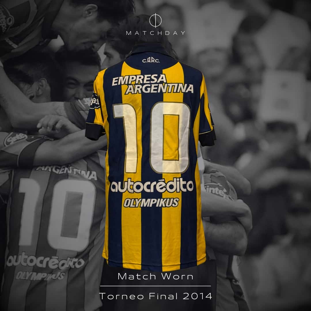 Antonio Medina – Rosario Central – Torneo Final 2014 – MATCH WORN JERSEY – COLECCIÓN JUAN ELUCHANS - Imagen 3