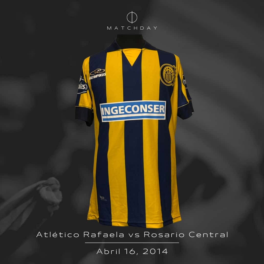 Antonio Medina – Rosario Central – Torneo Final 2014 – MATCH WORN JERSEY – COLECCIÓN JUAN ELUCHANS - Imagen 4