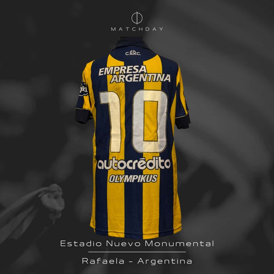 Antonio Medina – Rosario Central – Torneo Final 2014 – MATCH WORN JERSEY – COLECCIÓN JUAN ELUCHANS - Imagen 5