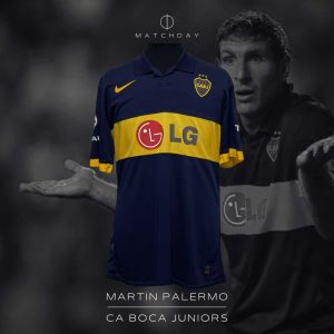 Martín Palermo - Boca Jrs. - Torneo Clausura 2010 - MATCH WORN JERSEY