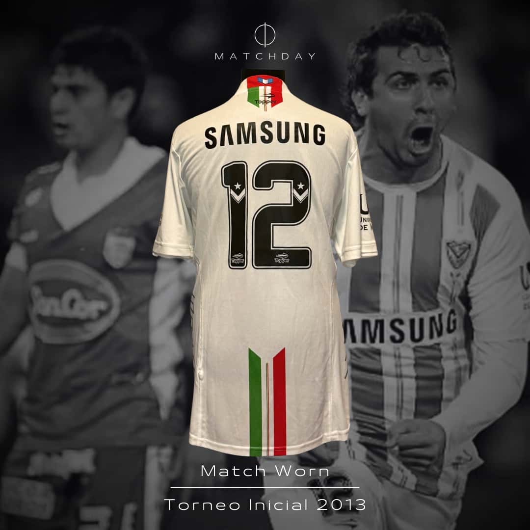 Lucas Pratto – Velez Sarsfield – Torneo inicial 2013 – MACTH WORN JERSEY – COLECCIÓN JUAN ELUCHANS - Imagen 3