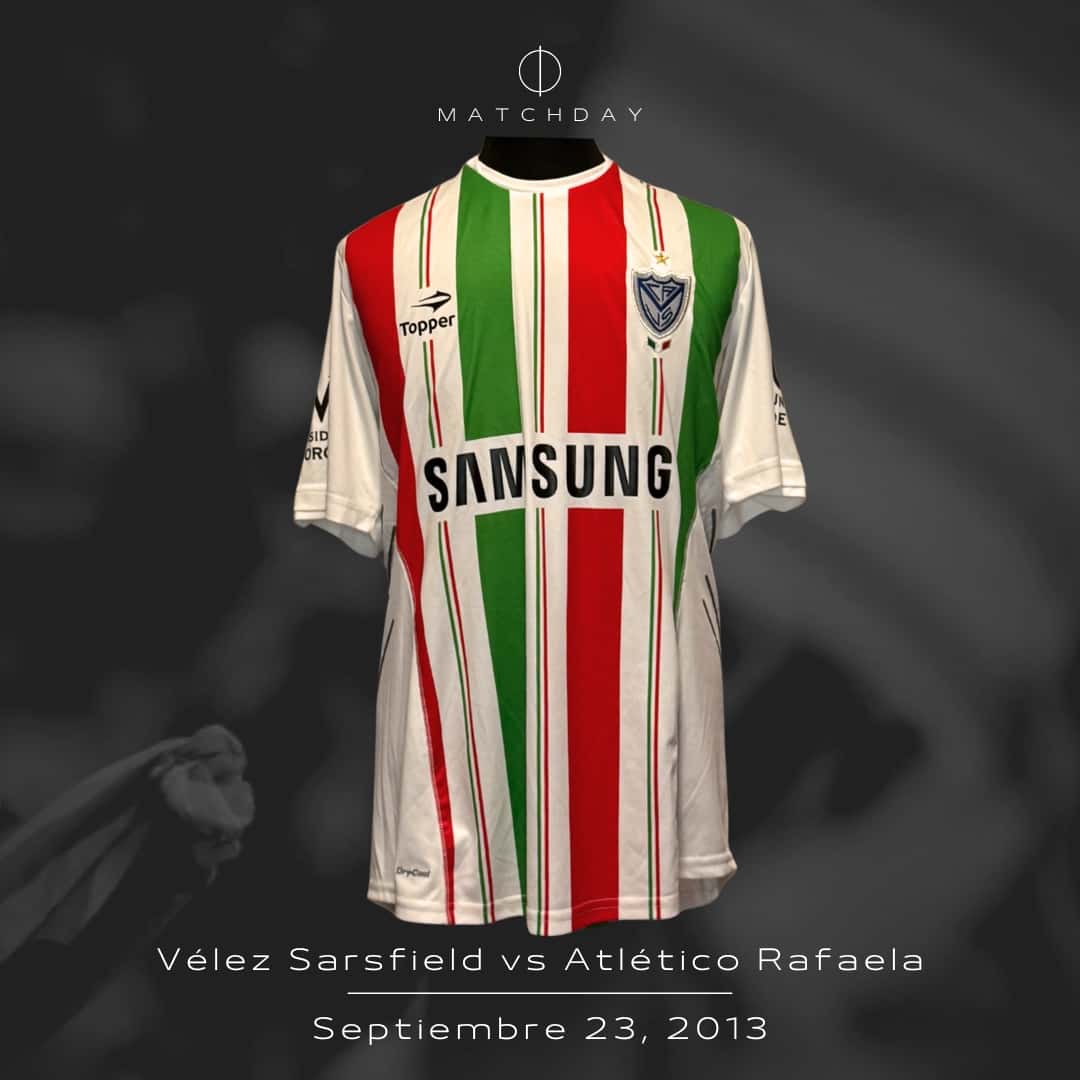 Lucas Pratto – Velez Sarsfield – Torneo inicial 2013 – MACTH WORN JERSEY – COLECCIÓN JUAN ELUCHANS - Imagen 4