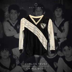 Carlos Tévez - All Boys - Baby fútbol - MATCH WORN JERSEY