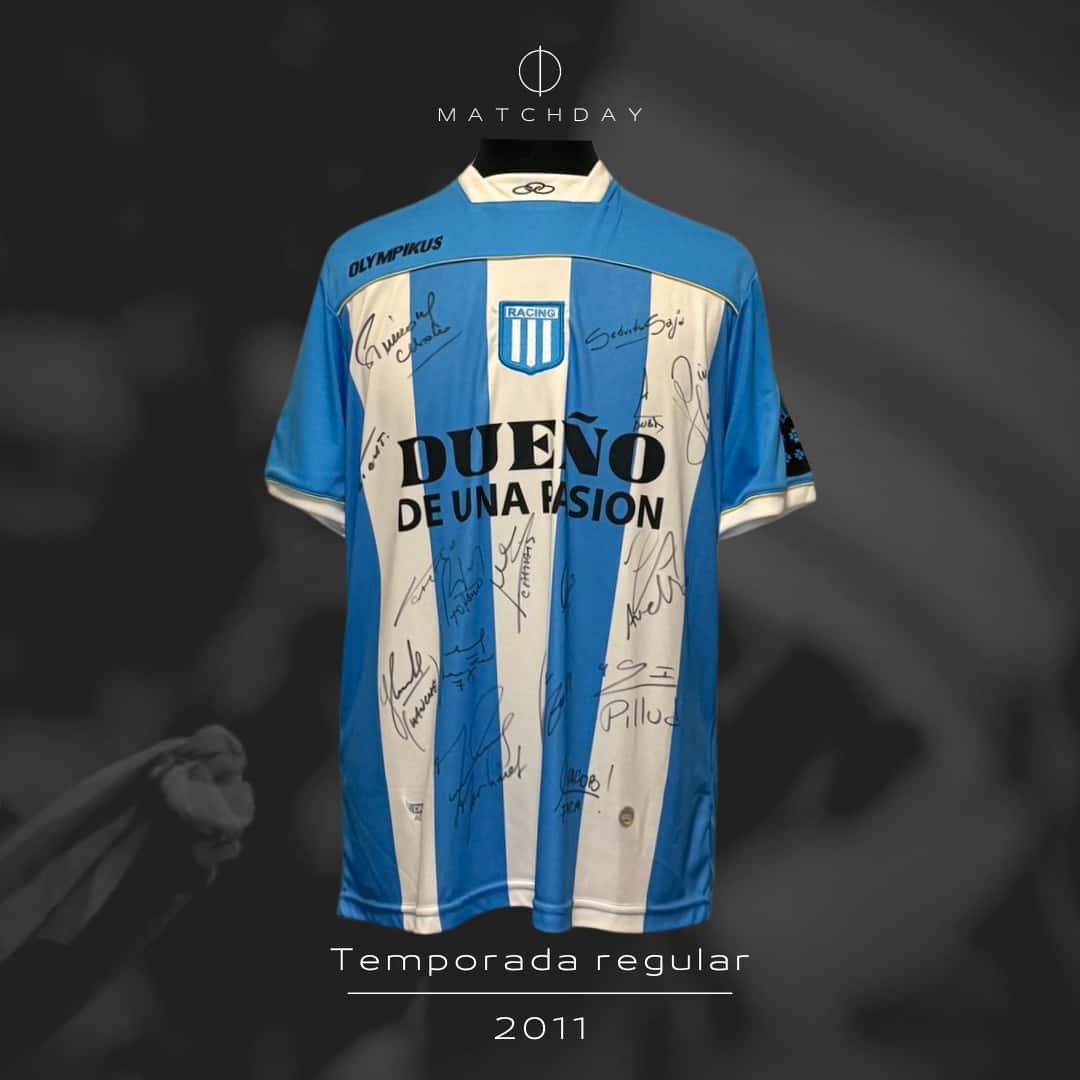 Bruno Zuculini – Racing Club – Torneo Clusura 2011 – MATCH WORN & SIGNED JERSEY - Image 4