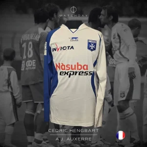 Cedric Hengbart - A.J. Auxerre - Ligue 1 - MATCH WORN JERSEY - JUAN ELUCHANS COLLECTION