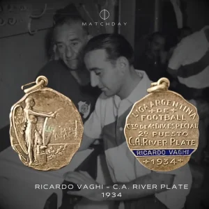 Ricardo Vaghi - River Plate - 4ta Especial medal - 1934 - VAGHI FAMILY COLLECTION